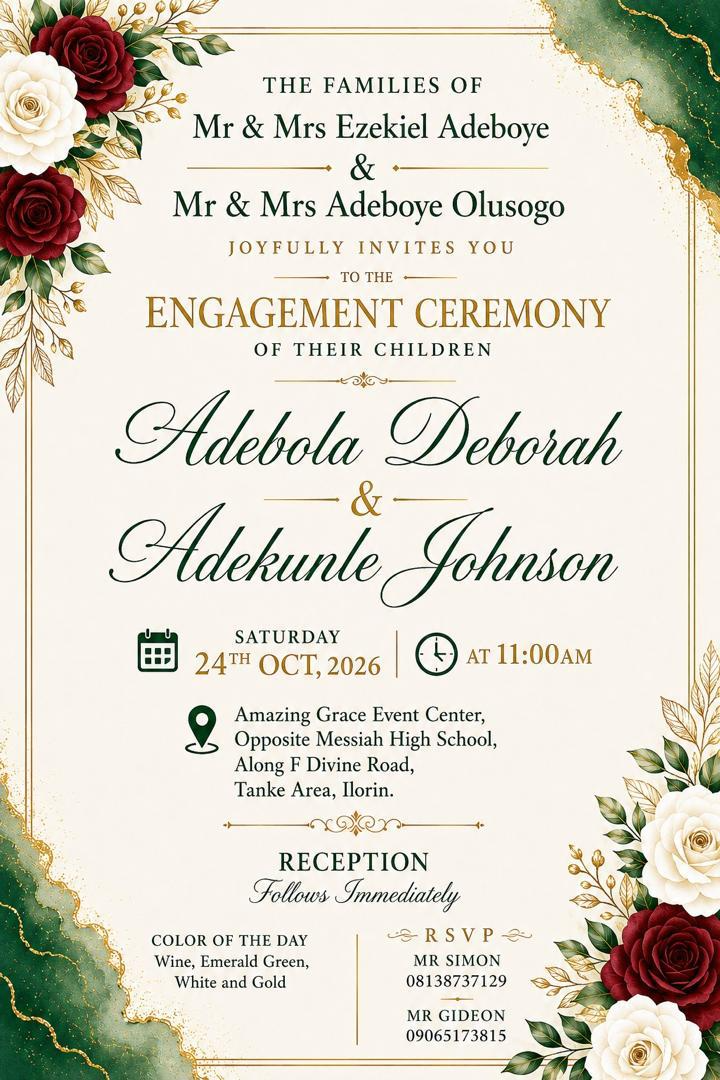 Engagement Invitation design